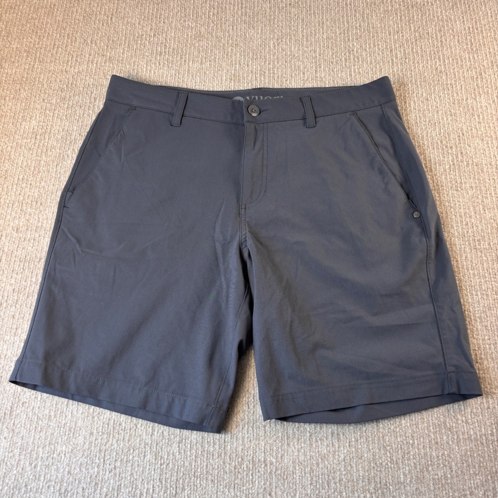 Vuori Charcoal Gray 8" Meta Performance Shorts Men's Size 33 V379